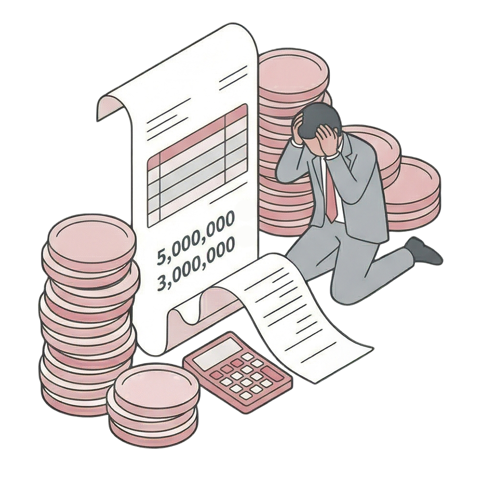 思ったよりコストがかかる