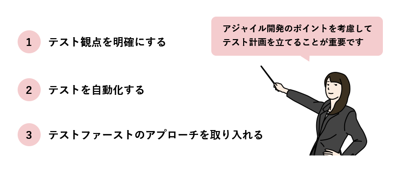アジャイル開発のテストにおけるポイント