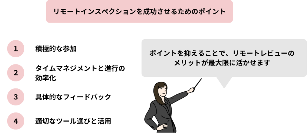 リモートインスペクションを成功させるためのポイント