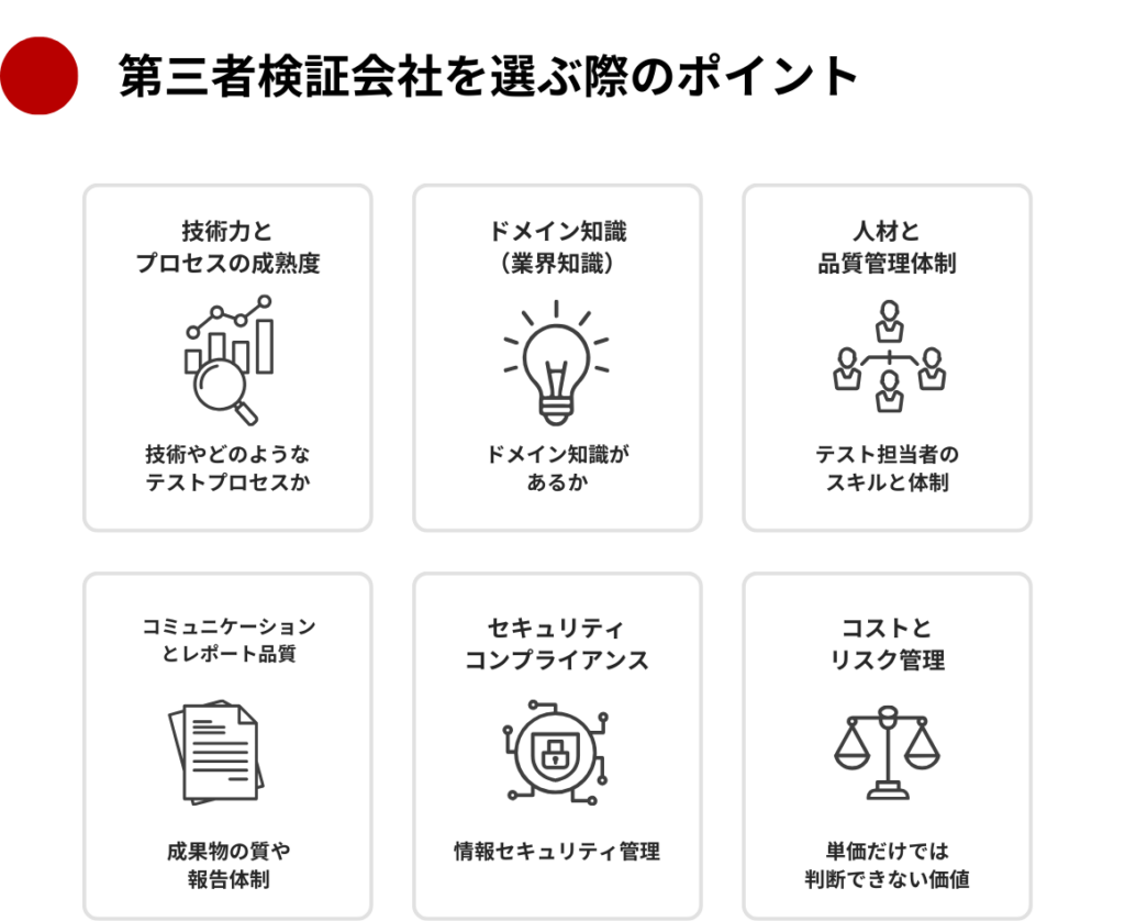 第三者検証を選ぶ際のポイント