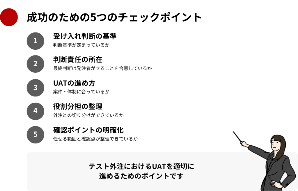 成功のための5つのチェックポイント