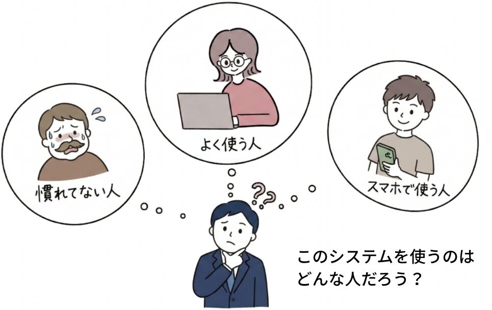 このシステムを使う人はどんな人だろう