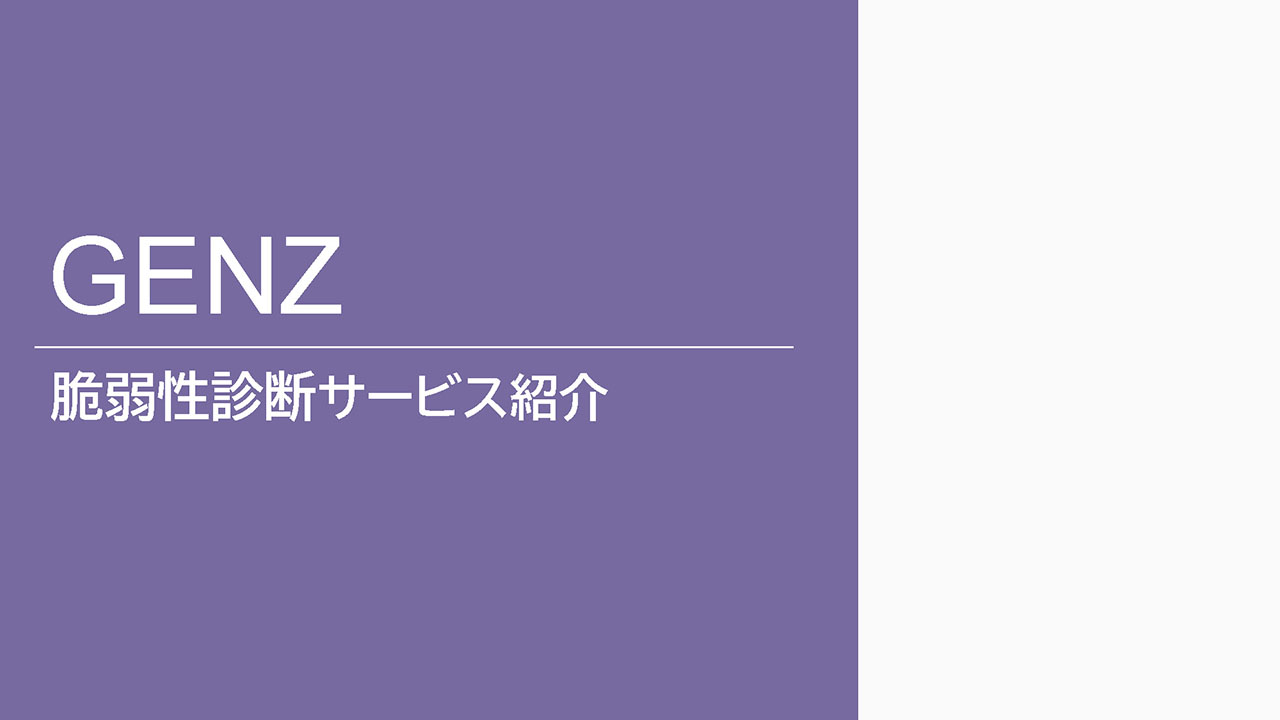 脆弱性診断サービス資料